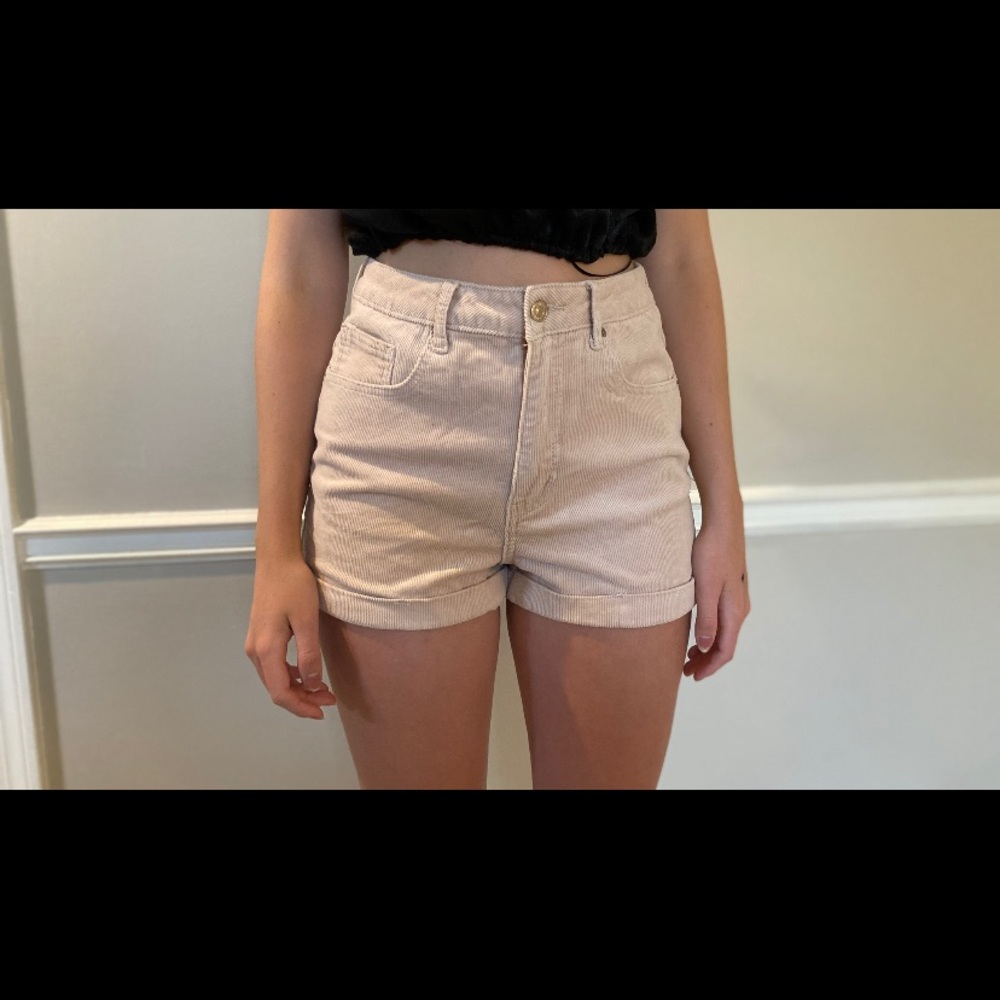 Forever 21 pink corduroy shorts